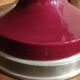 Ceramic and aluminum table lamp / design 20 th century