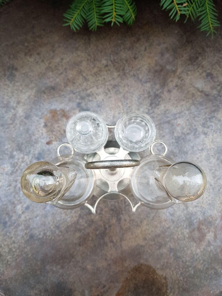 Servant table service oil vinegar late XIX th