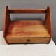 Wall shelf/bedside table in stained beech, designed by Hans J. Wegner 1960s