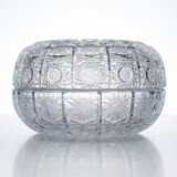 Large cut crystal box from Bohemia "Queen's Lace" vintage