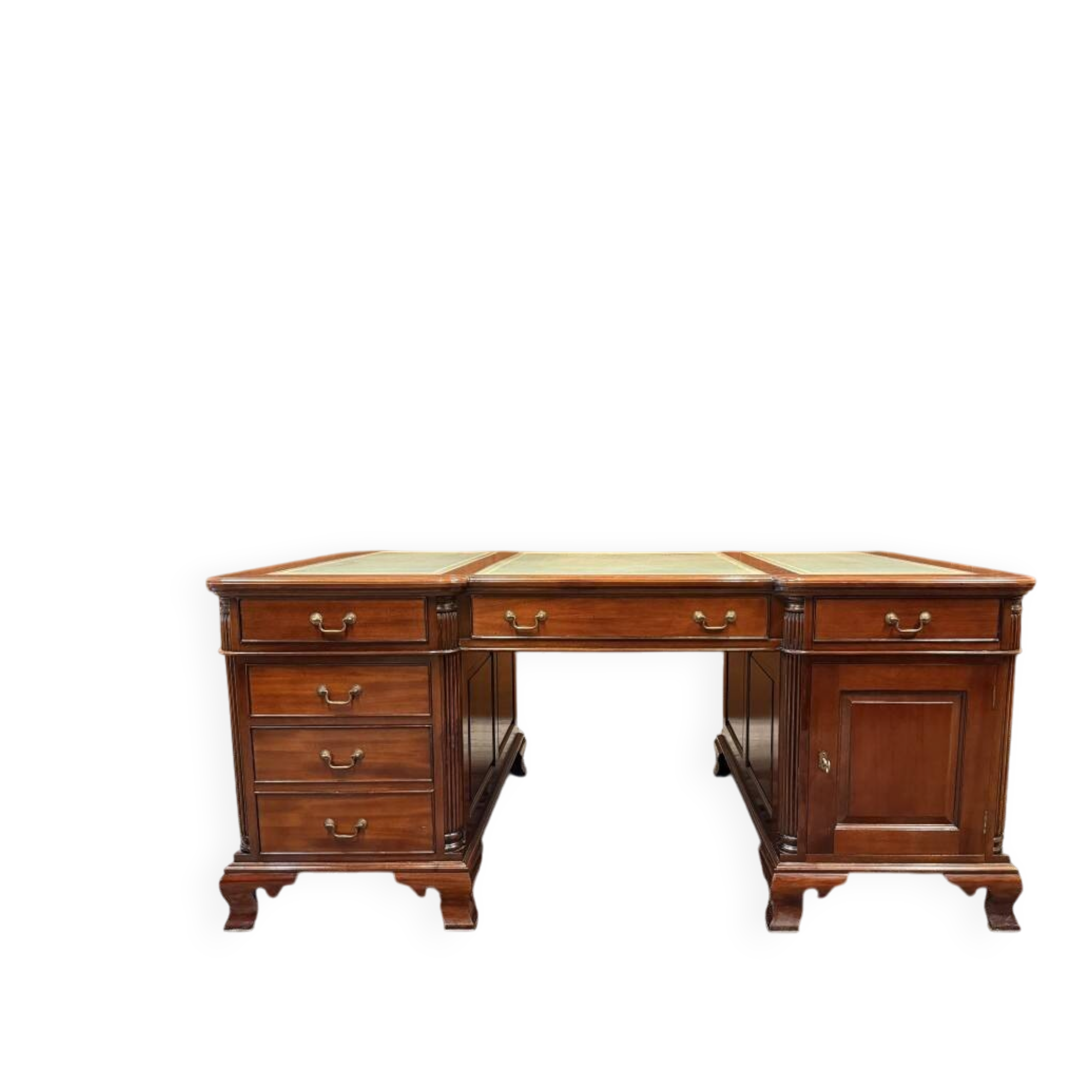Classic English Mahogany Desk Partnerdesk