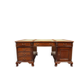 Classic English Mahogany Desk Partnerdesk