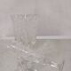 Cut crystal champagne flutes