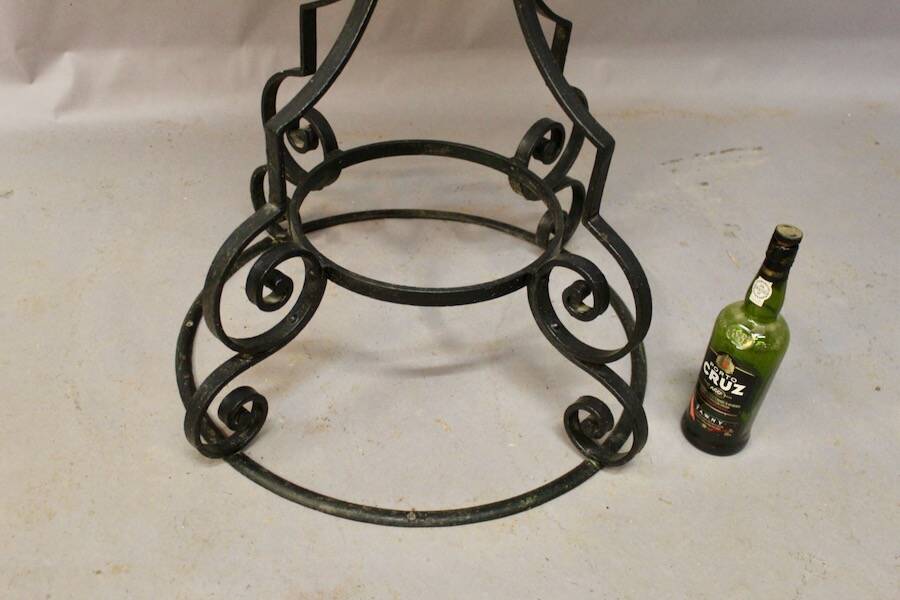 Large wrought iron planter