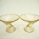 Set of 6 art deco dessert cuts