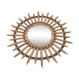 44cm rattan sun mirror