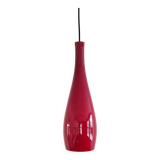 Red glass 'Bang' pendant lamp by Jacob E. Bang for Fog & Mørup, Denmark 1960's