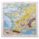 Map of ancient France from 1950, 43x43cm.