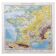 Map of ancient France from 1950, 43x43cm.
