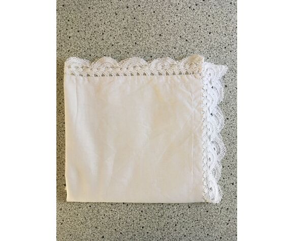 Square pillowcase lace 1900