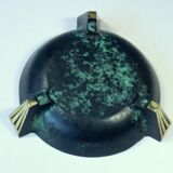 Cendrier des années 50 - en bronze et laiton - vintage