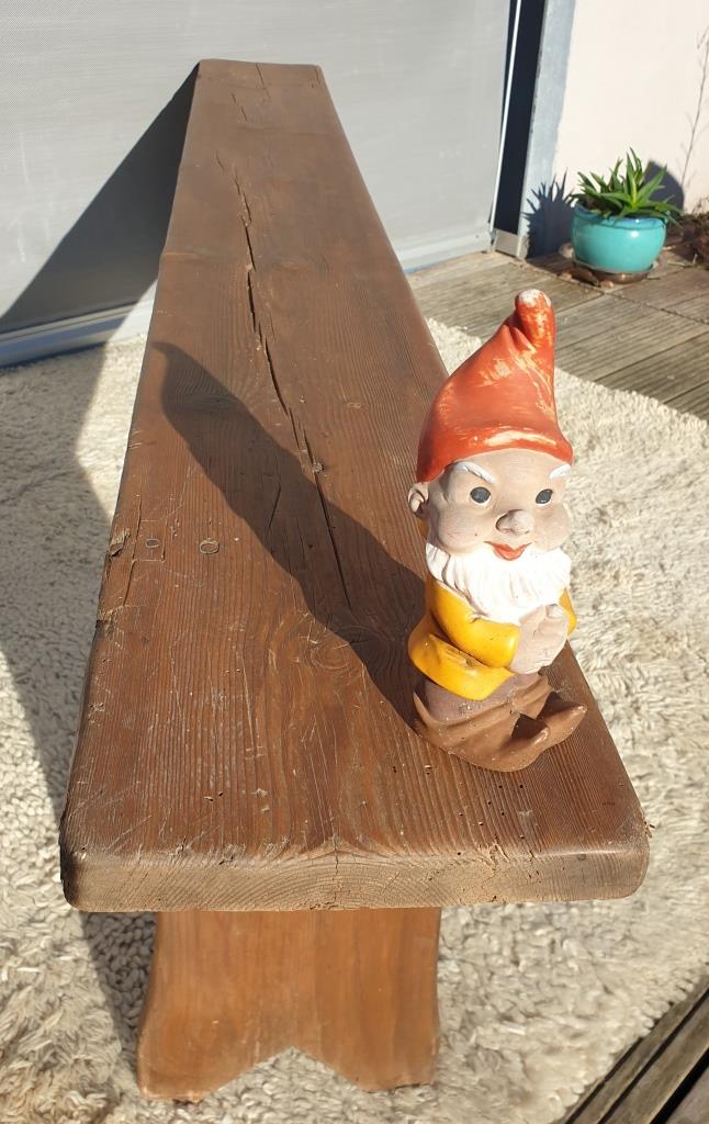 Vintage wooden bench L200
