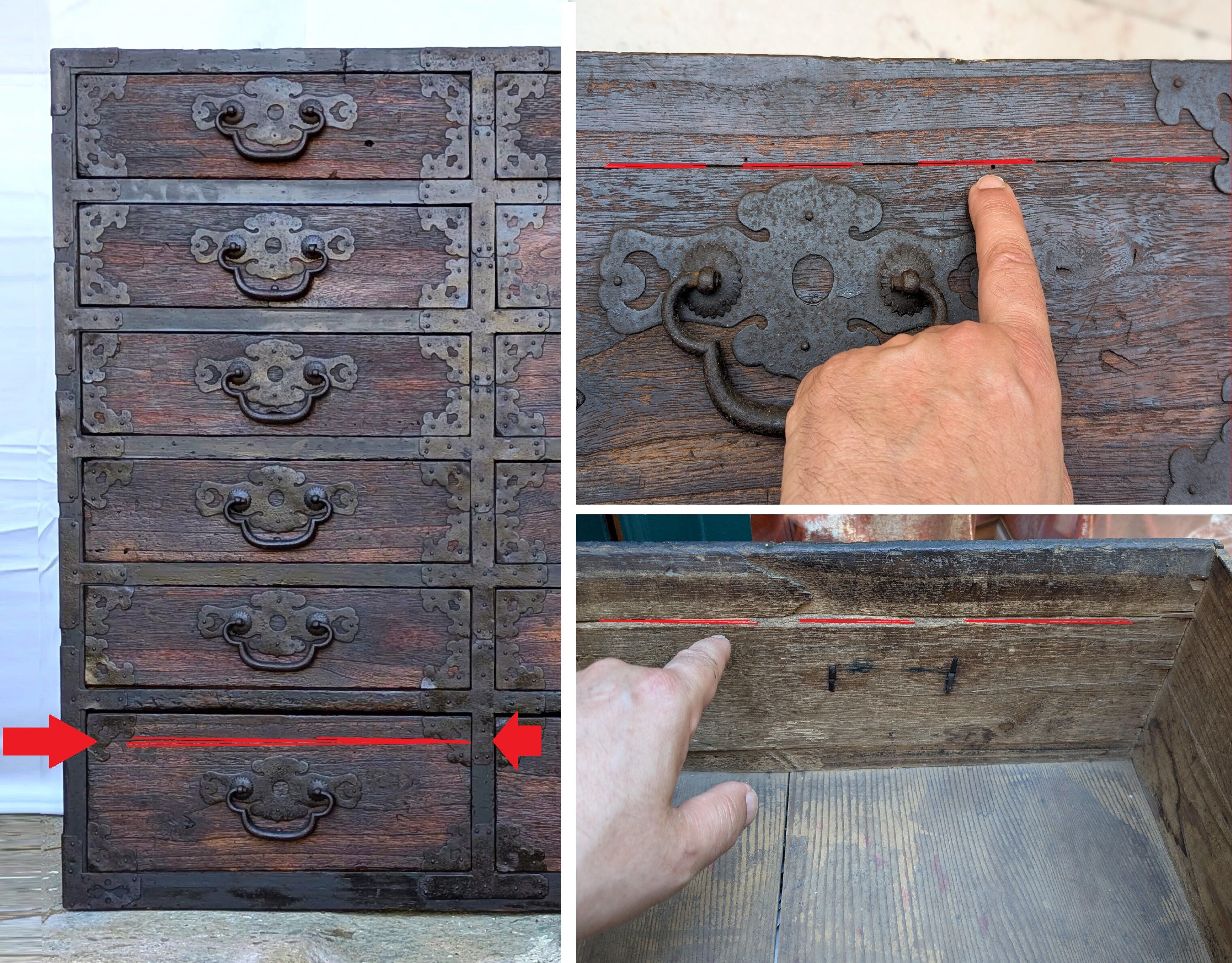 19th century Japanese trade furniture - tansu