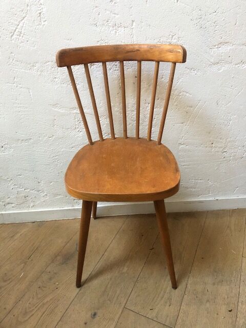 Vintage bistro chair feet compass