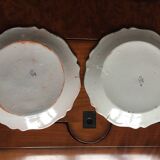 Two old plates (xixth?) malicorne