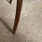 Oak desk and oak veneer with a large Louis XV style drawer
