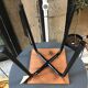 Tabouret vintage assise Formica faux bois