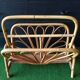 Bamboo rattan magazine holder