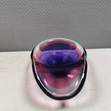 Beautiful dish/bowl in many coloured glass.