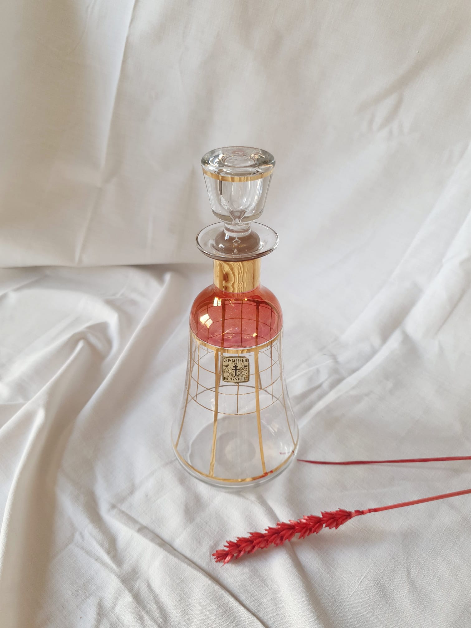 Hartzviller crystal bottle decanter