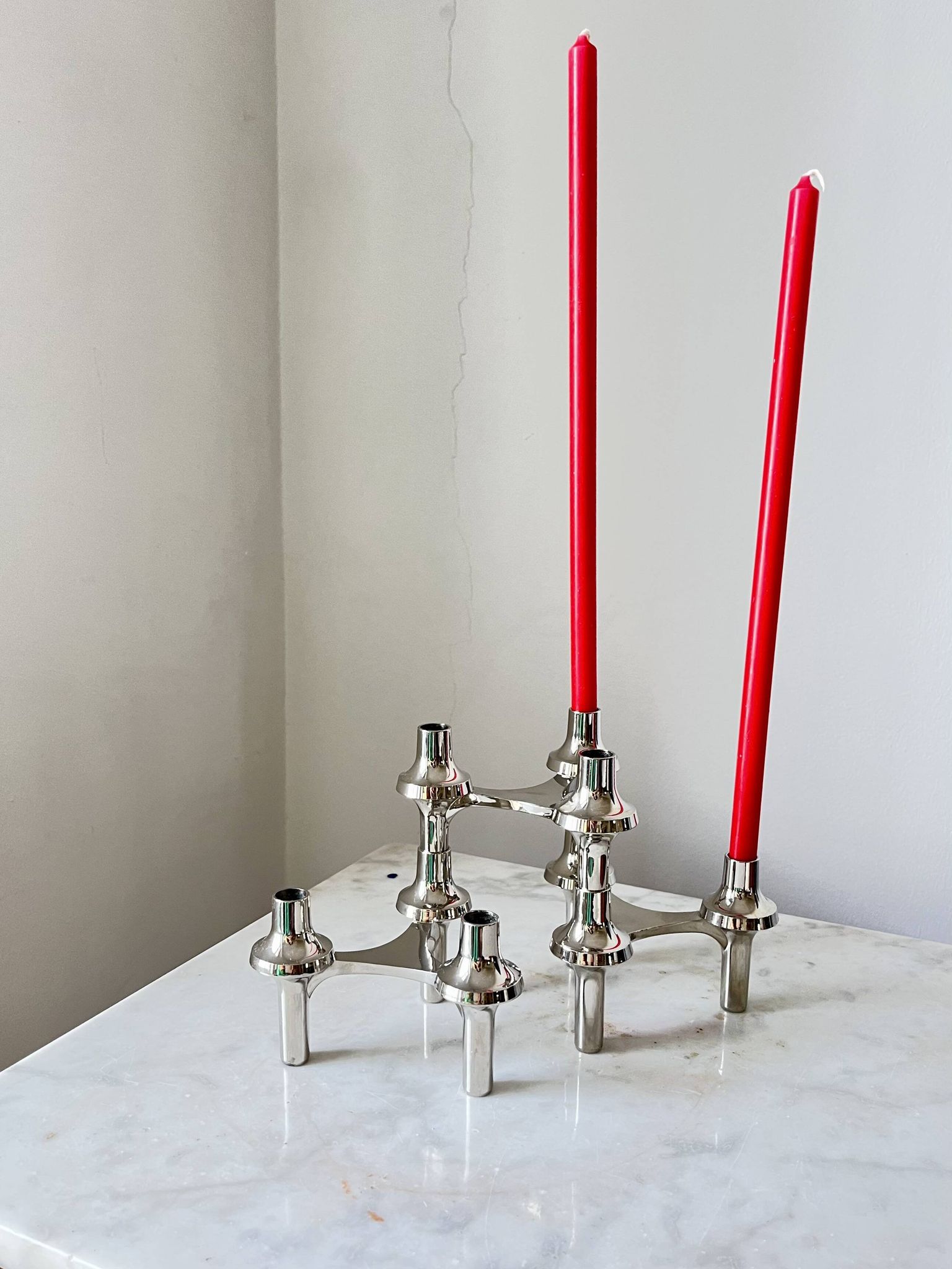 Vintage Stoff Nagel Modular Candle Holder, Iconic German Design, BMF