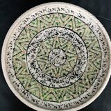 Art Deco polychrome ceramic cup with geometric patterns, 20th century