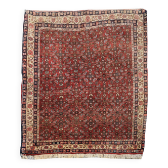 Antique Iranian Bidjar oriental rug - entirely handmade: 1.60 X 2.18 meters