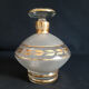 Carafe in sandblasted glass and gold