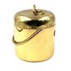 Hollywood regency gold Ice Bucket, Lira Italy ca. 1980s