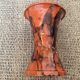 Glazed terracotta vase