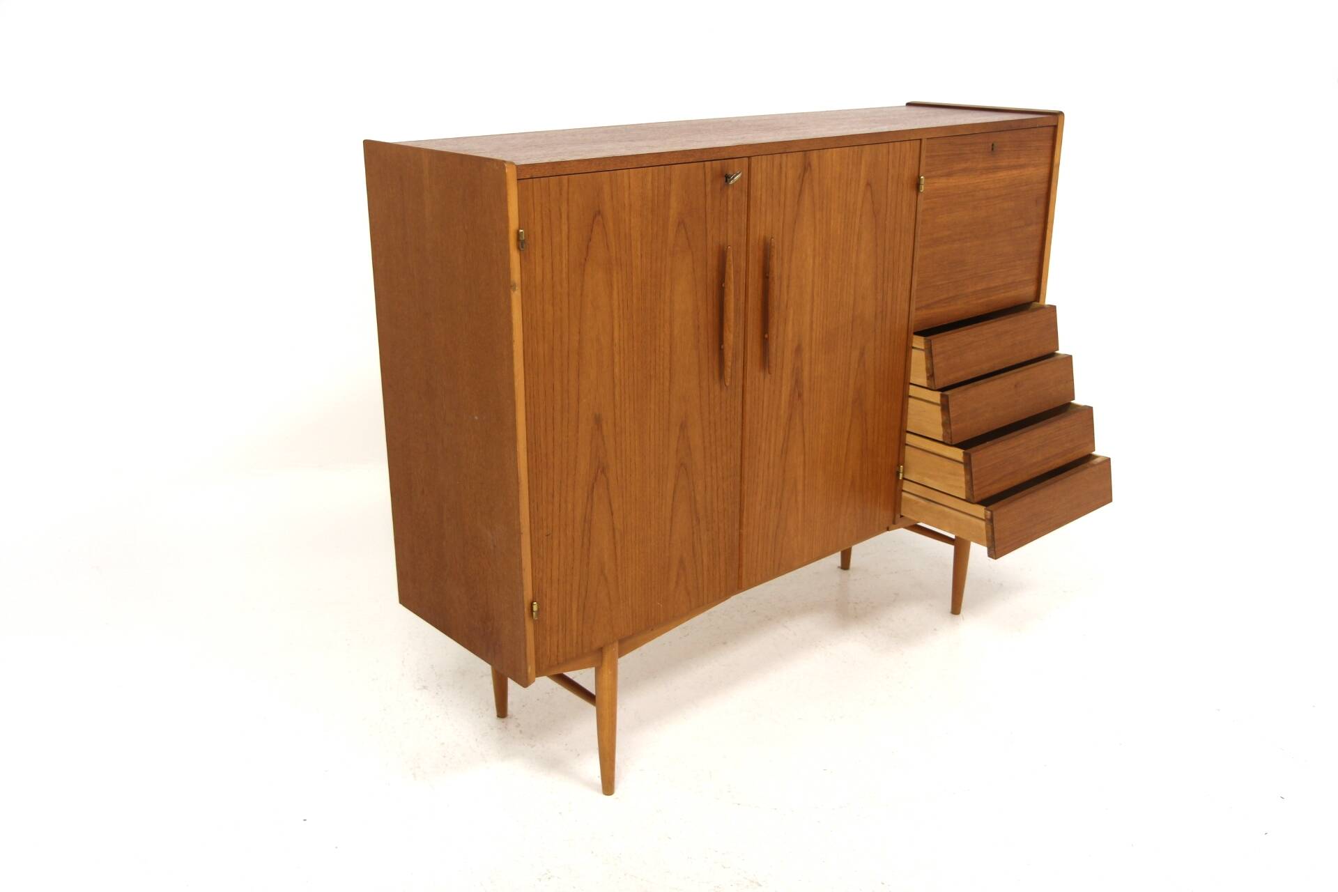 Scandinavian teak sideboard, hugo troeds bjärnum, sweden, 1960