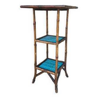 Japanese Style Bamboo and Ceramic Bench Minton Hollin&Co