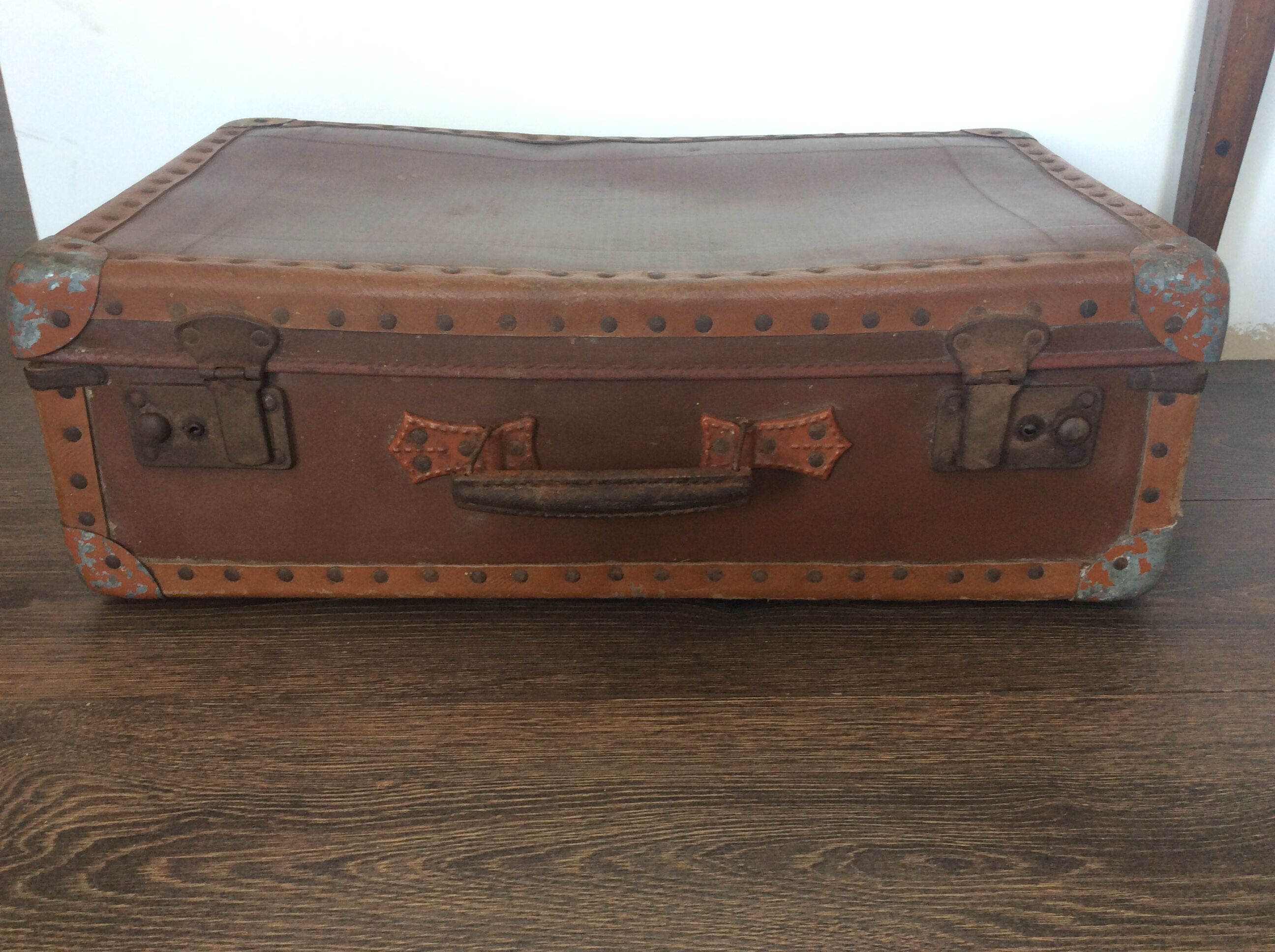 Vintage cardboard suitcase