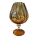 Giant glass 31 cm Empoli blown amber vintage