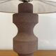 Lampe de table vintage en pierre sculptée grès