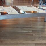 Coffee table herbarium décor Roger Capron Vallauris