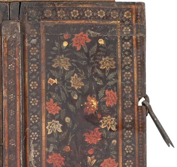 Ancien volet peint de fenêtre indienne