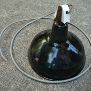 Suspension lampshade lacquered metal industrial style, retro 1950s