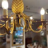 Pineapple chandelier 1940 Hollywood Regency