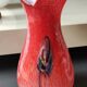 Grand Vase Boule floral/Verrerie d Art Kaysersberg. Moucheté/Volutes
