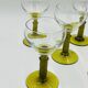 Lot de 5 verres à vin Roemer verts