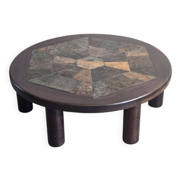 Table basse brutaliste 1970