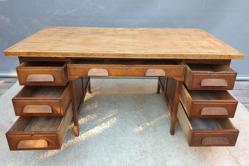 Minister's desk 1930 parquet oak