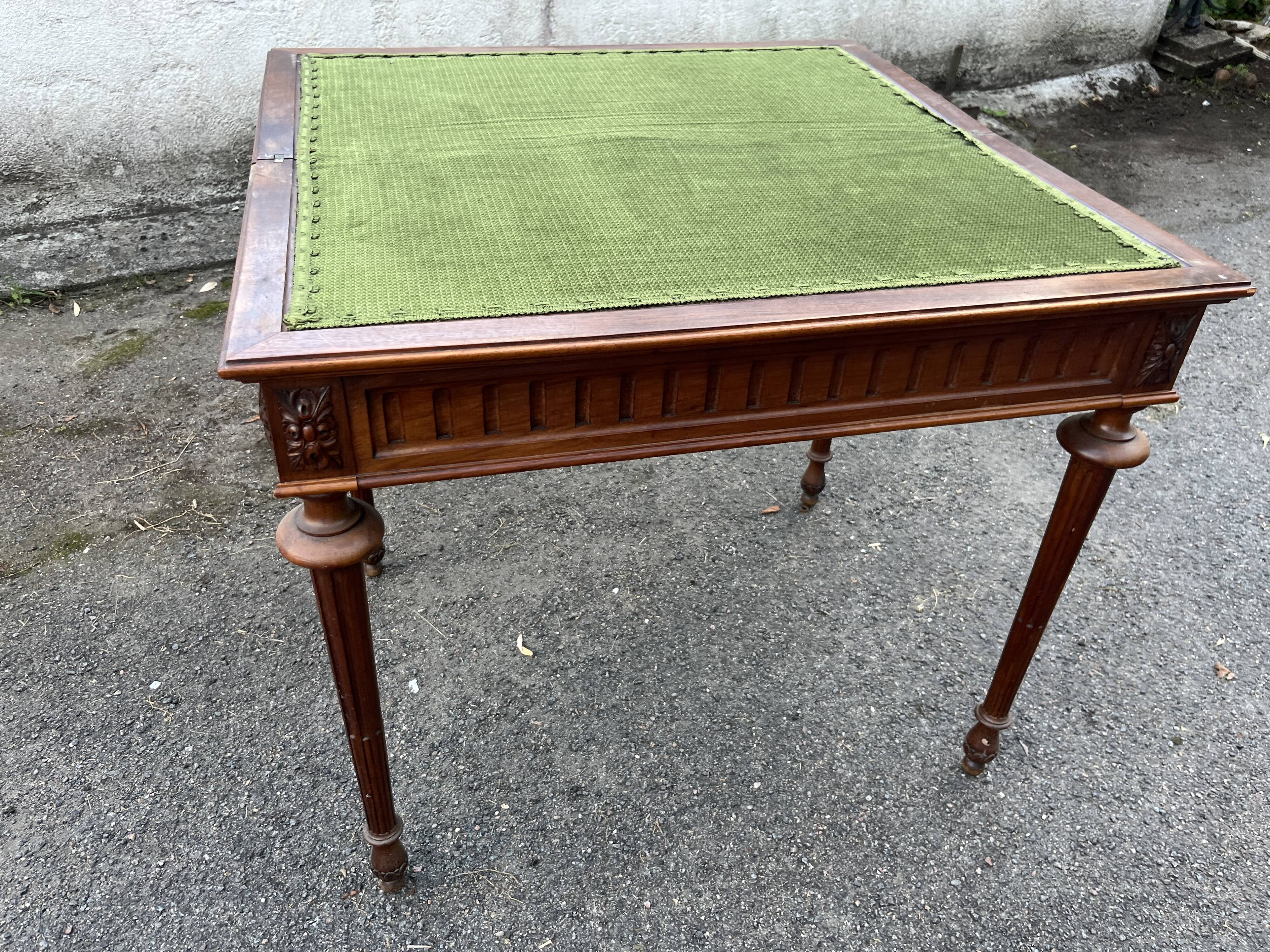 Louis XVI style mahogany games table