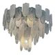 Art Deco Chandelier Clear and Frosted Italian Sputnik Art