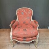 Bergere upholstered in Louis XV style