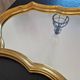 Golden wooden mirror in Louis XV Rococo style 1970
