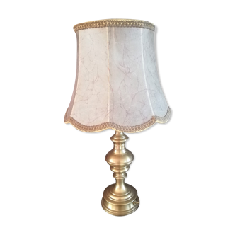 Table lamp brand CVL solid brass skin lampshade antique style