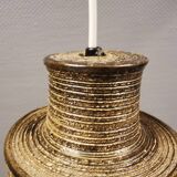 Danish ceramic hanging lamp designed by Jette Hellerøe in the 1970s.