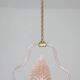 Midcentury Pink Leaf Murano Glass Chandelier by Barovier e Toso, 1950s